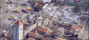 Un comune irpino devastato dal terremoto