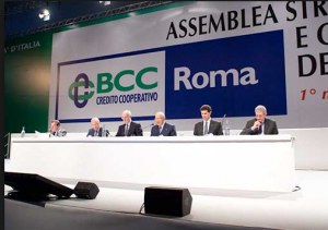 Un convegno alla BCC di Roma. In apertura da sinistra Massimo Caputi, Daniel Buaron e Ofer Arbib. Sullo sfondo la sede nazionale Enpam.