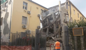 L'edificio della Facoltà di Veterinaria crollato a Napoli pochi giorni fa