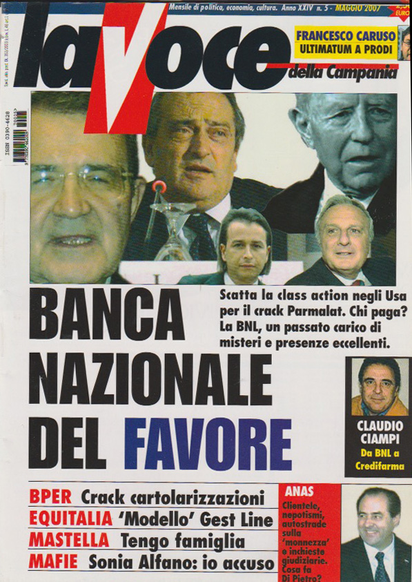 La copertina della Voce di maggio 2007